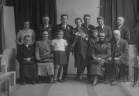 Josef Link's first family in Stará Paka, wedding of one of his children