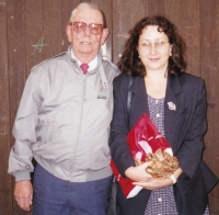 With veteran Charles Savage, 1999