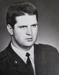 Marián Kvarda during his military service (late 60s)