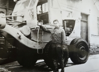 Marián Kvarda working in Šumava (1968)