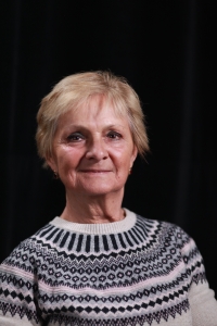 Milada Kohoutková during recording, 2025