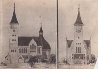 Design of St. Lawrence Church in Komín