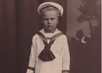 Witness's dad, about five years old, around 1922.