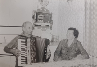 Paula and Richard Wagners in their house, Pila, 1980s