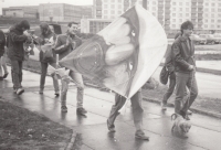 Pouštění draka, Sokolov, 1986