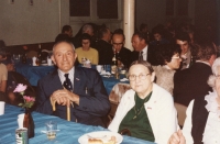 Leopold Slíva with his wife in the USA