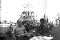 Daddy Zdeněk Štěpánek with a classmate from the College of Agriculture, circa 1972