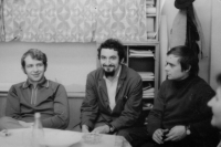 Petr Štěpánek (right) as a designer in the company the East Bohemian State Forests in Hradec Králové in 1974