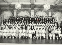 At the dance course, Žofín, 1985