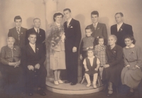 Zdeněk Beran and Marie Beranová's wedding photo, 1955