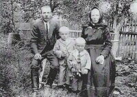 Parents with her older brothers