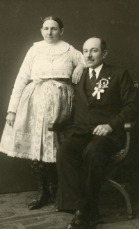 Leopold Slíva and his wife