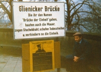 Juraj Laufer on the Glienicke Bridge (also known as the "Bridge of Spies") where the superpowers exchanged spies during the Cold War