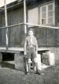 Juraj in his boy scout uniform, 1948 