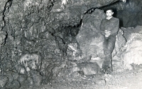 Little Juraj Laufer as a cave explorer