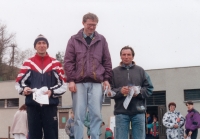 Petr Hubáček as a veteran in 3rd place, Zdeněk Jeřábek first
