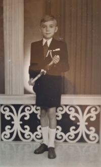 Eduard Konvička v deseti letech, jaro 1947