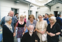 At the opening of the Zdeněk Smetana exhibition at Kampa (Libuše Čihařová standing second from the right), 2015