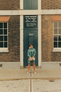Visiting her parents, Greenwich, London, 1968
