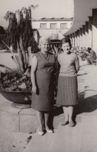 Zdeňka Lukašíková (right) in Luhacovice