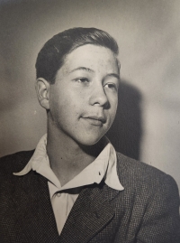 As a young student, 1950s