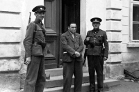 Karel Peleška - maternal grandfather (in the middle), June 1945