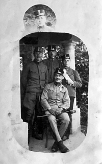 On the right Michal Holecek's grandfather during the World War I