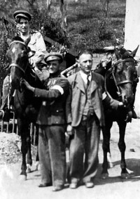 Karel Peleška - maternal grandfather (right), June 1945