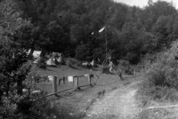 The last scout camp near the village of Vrícko in Slovakia, 1971