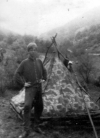 The last scout camp near the village of Vrícko in Slovakia, 1971