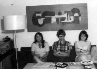 Michal Holeček with friends, Martin, 1969