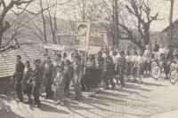 Youth during the May Day parade in Polná