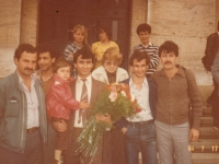 Munir Al Youssef with his family after graduation, Brno, 15 June 1984