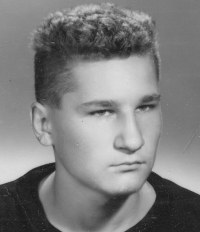 David Řasa (Krčmář) as a 15-year-old boy, 1989