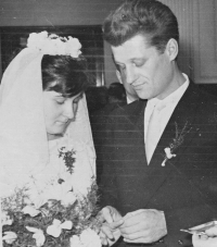 Wedding photos of František and Ursula's parents, 1960s