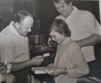 First birthday without mummy with grandpa Milan and daddy Eduard