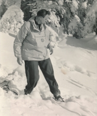 Miloš Čihař at the time of meeting his future wife Libuše Řídká