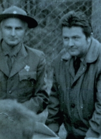 Zdeněk "Jirka" Beran and Vlastimil "Mirek" Kos at a scout camp, circa 1969-1970