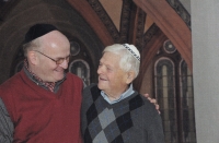 Daniel Herman with his uncle Jiří Brady (2011)