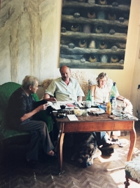 Mr. and Mrs. Zálešák at Jitka Válová's