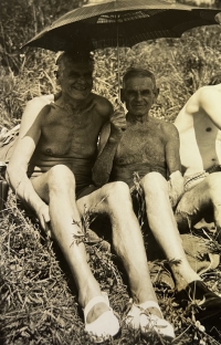 Father Vladimír Zálešák with his father Emil Zálešák