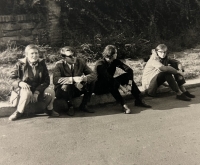 Students, first from the right Pavel Kašpar