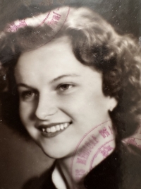 Helena Jarošová at a young age during her university studies, 1950s
