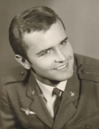 Karel Ladýř during his basic military service, 1969-1971