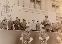 Ján Bačkovský during his service in Kroměříž, 1969