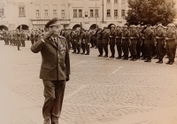 Ján Bačkovský during his service in Kroměříž, 1969