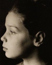 Daughter Lucie Navrátilová in her childhood