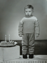 Miroslav Černota, celebration of his second birthday, Ostrov nad Ohří, 1960