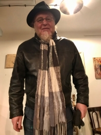 At the Ministry of Culture of the Czech Republic with an application for a grant to make a film about Jaroslav Seifert, 2021