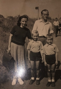 With my parents and older brother in Molitorov, 1960s